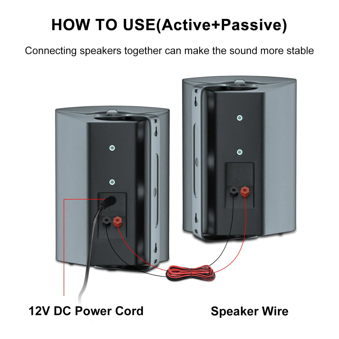 Wall-mounted Bluetooth Speaker 6.5" 400W Dual Channel HOS-601-16BT