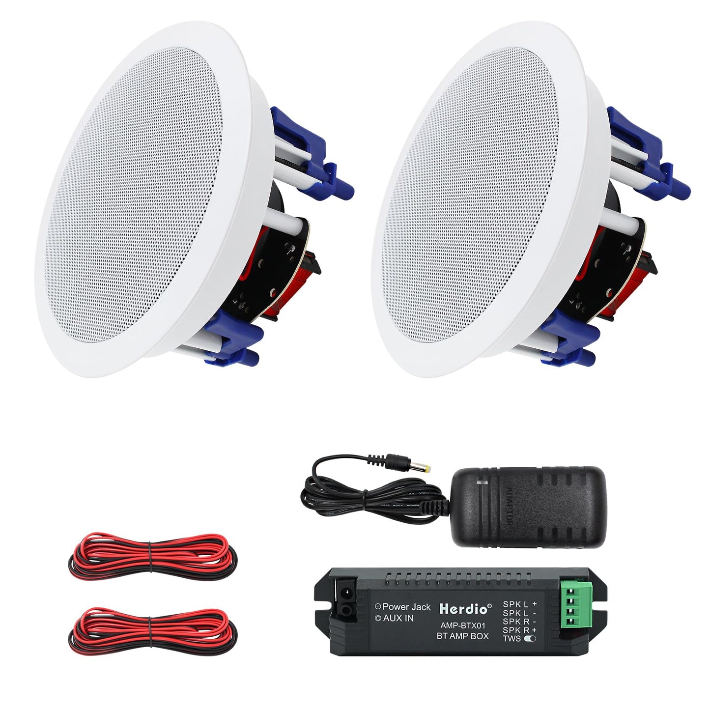 5.25" Bluetooth ceiling speaker 300W dual channel HCS-528BT (one pair)