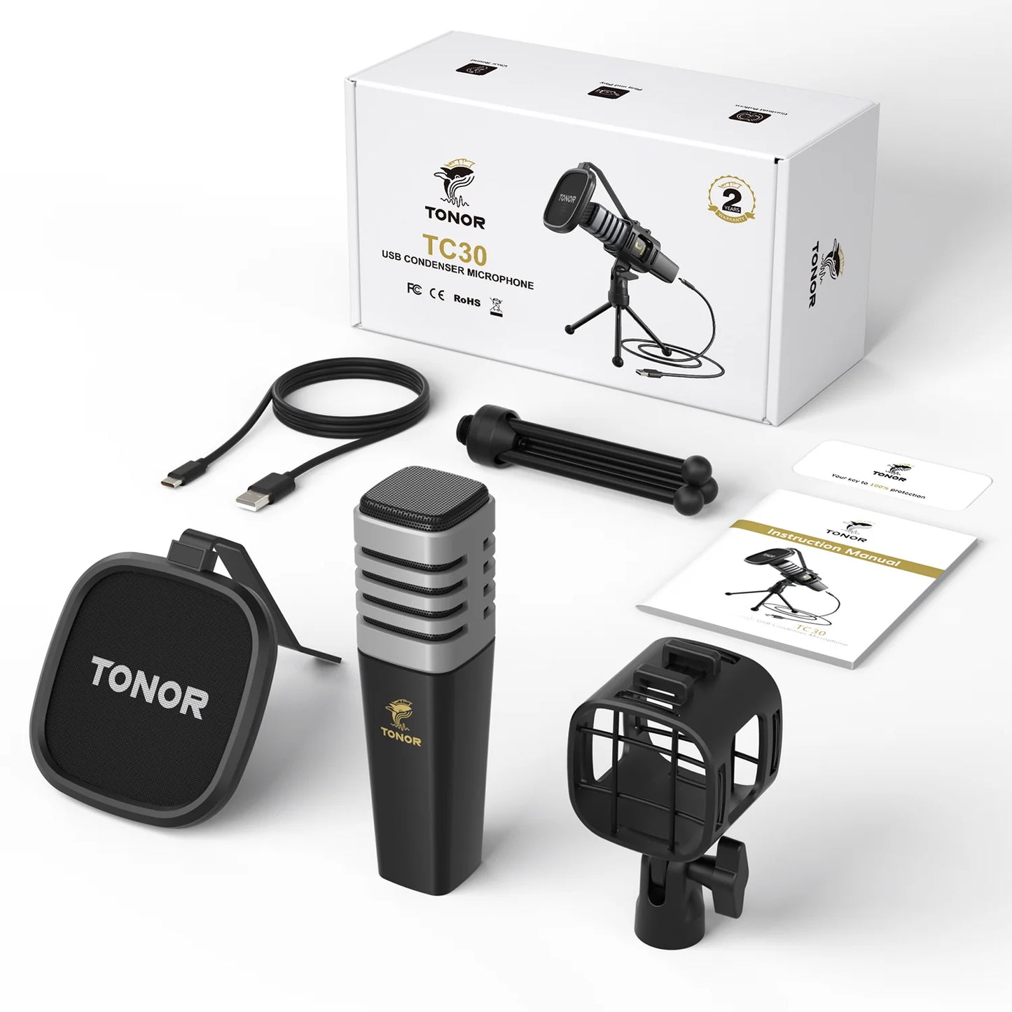 TONOR TC30 USB condenser microphone