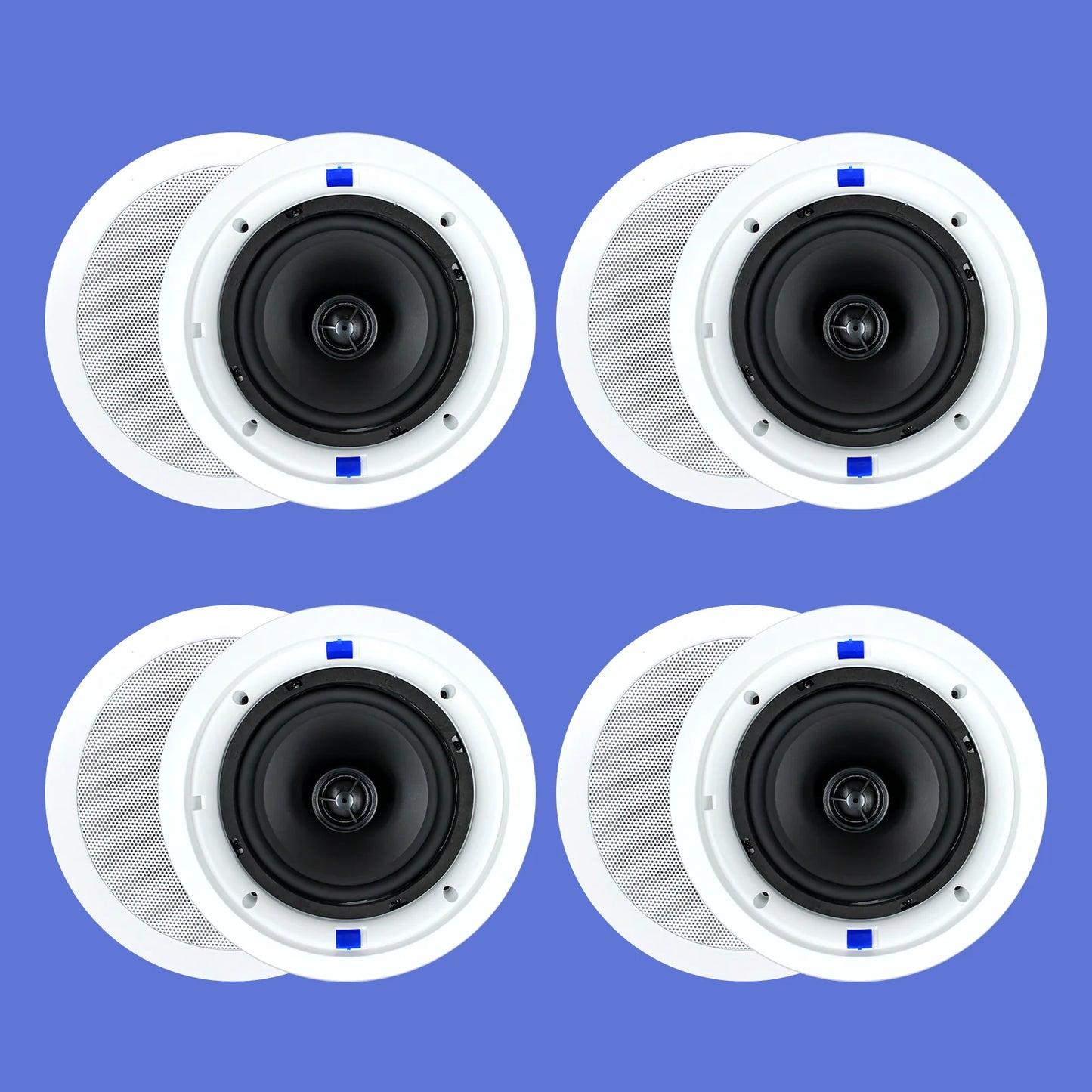 6.5" Bluetooth ceiling speaker 640W dual channel HCS-818BT (two pairs)