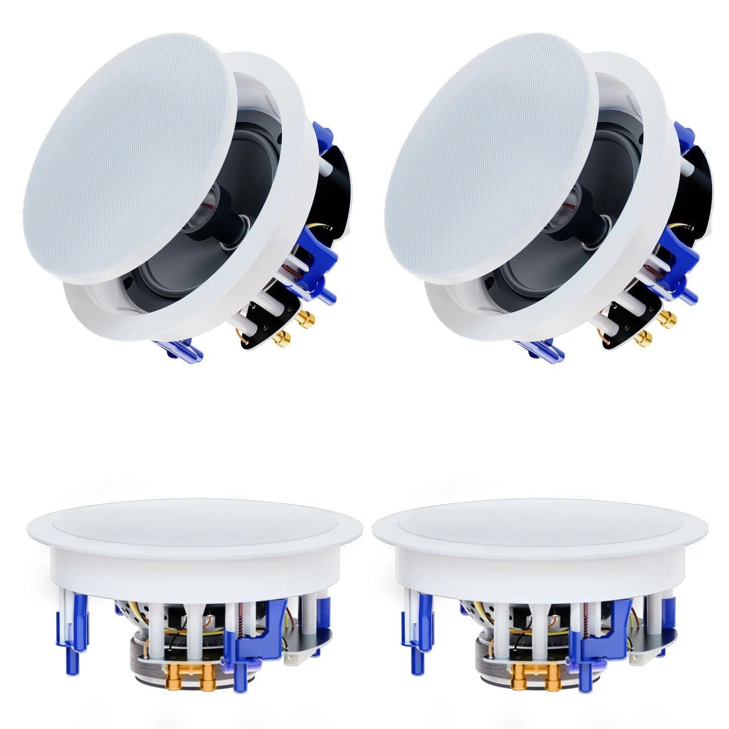 6.5" Bluetooth ceiling speaker 640W dual channel HCS-818BT (two pairs)