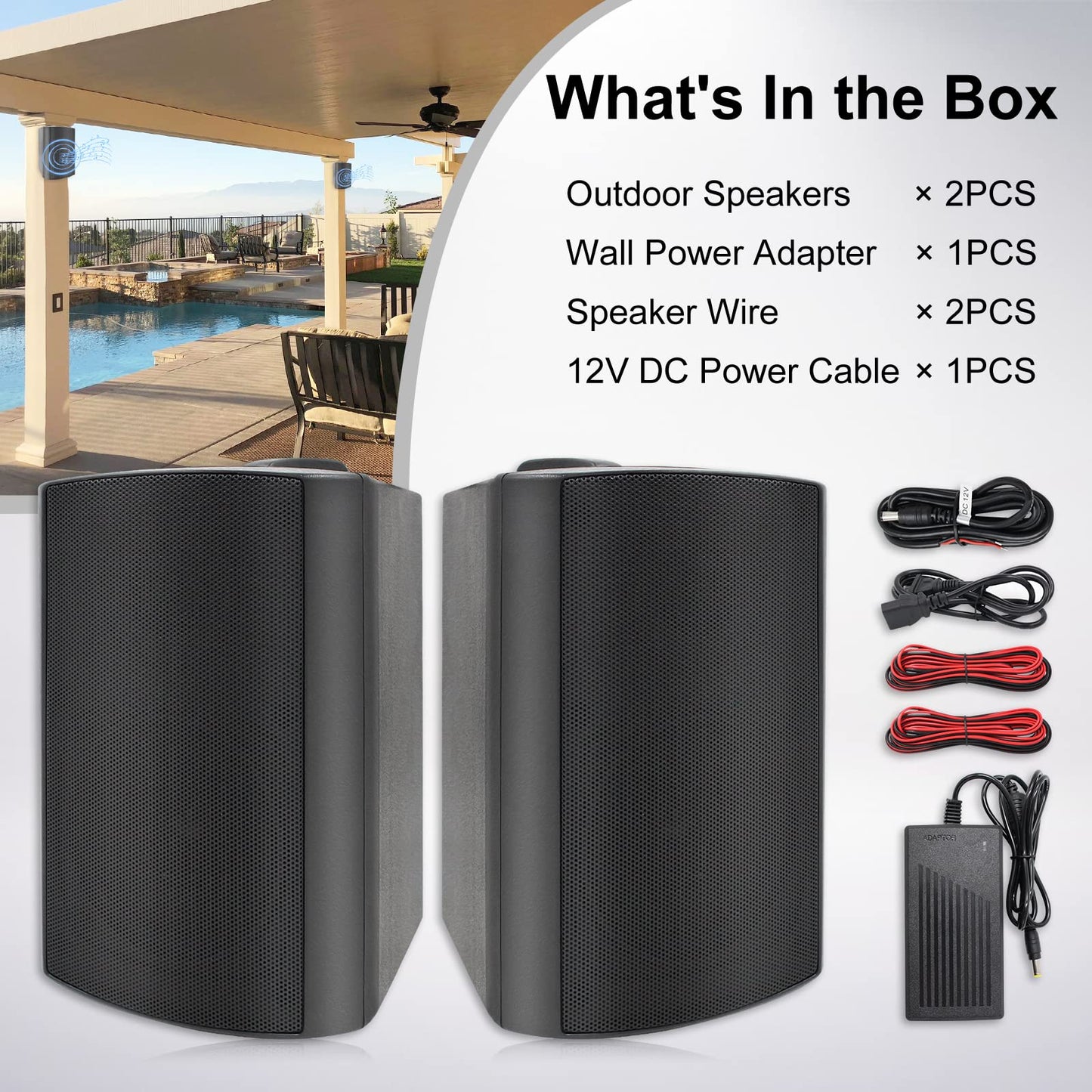 Wall-mounted Bluetooth Speaker 4" 200W Dual Channel HOS-401BT