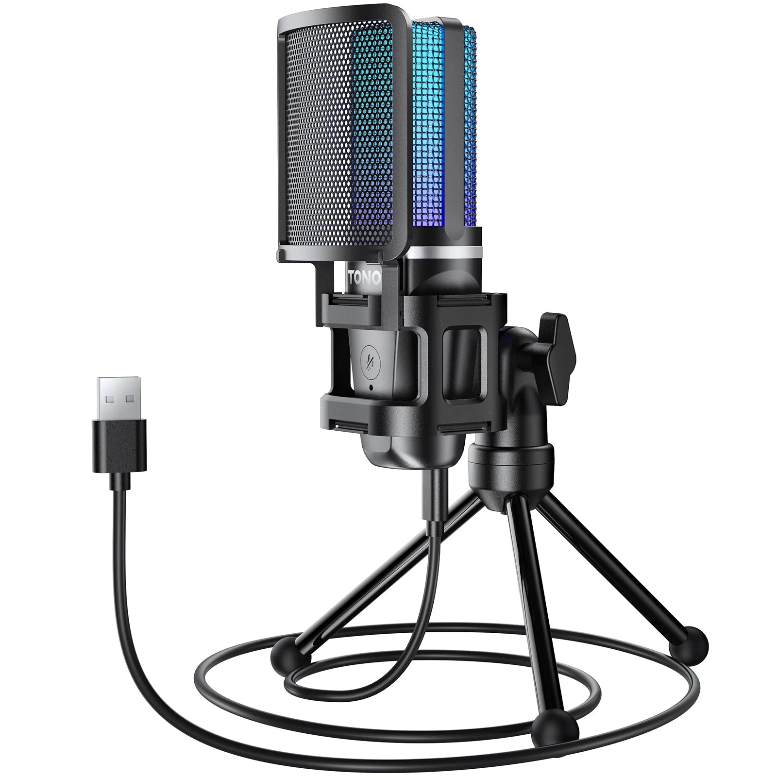 TONOR TC777 PRO RGB USB condenser microphone – Flight Music Ena