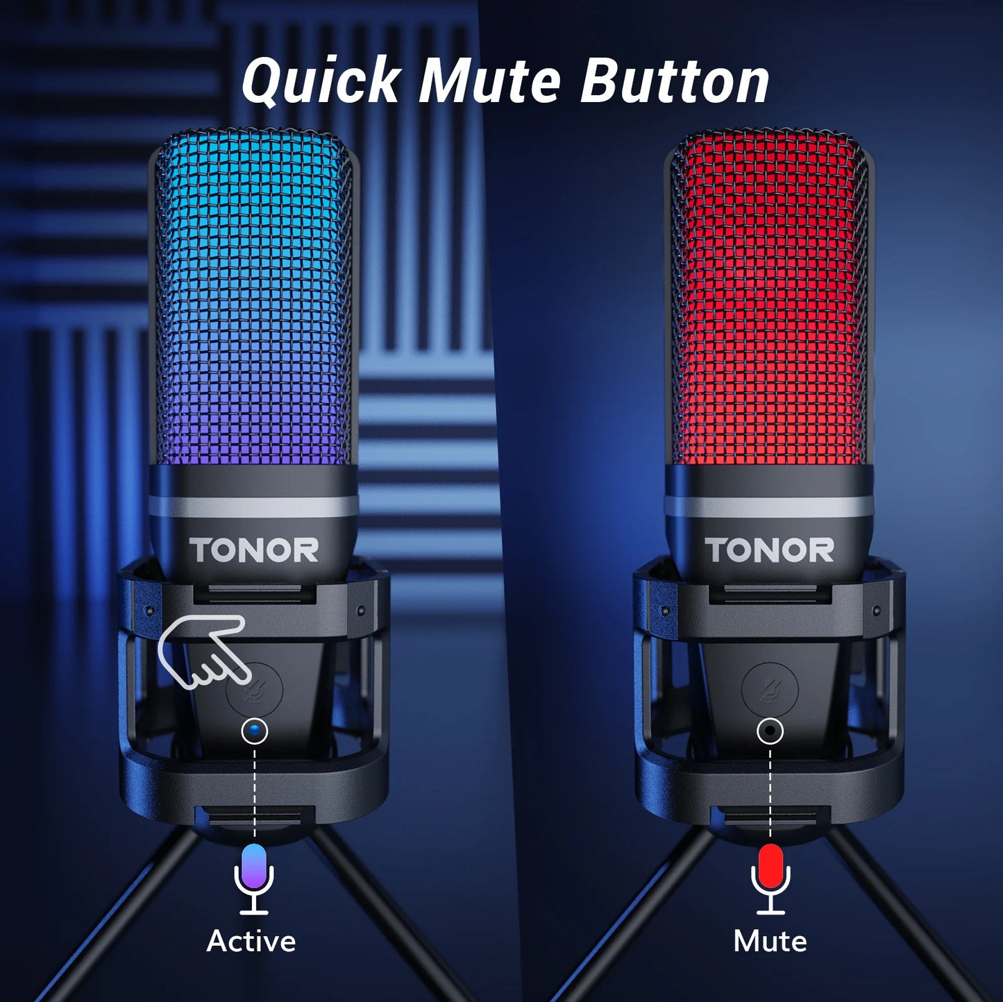 TONOR TC777 PRO RGB USB 電容式麥克風