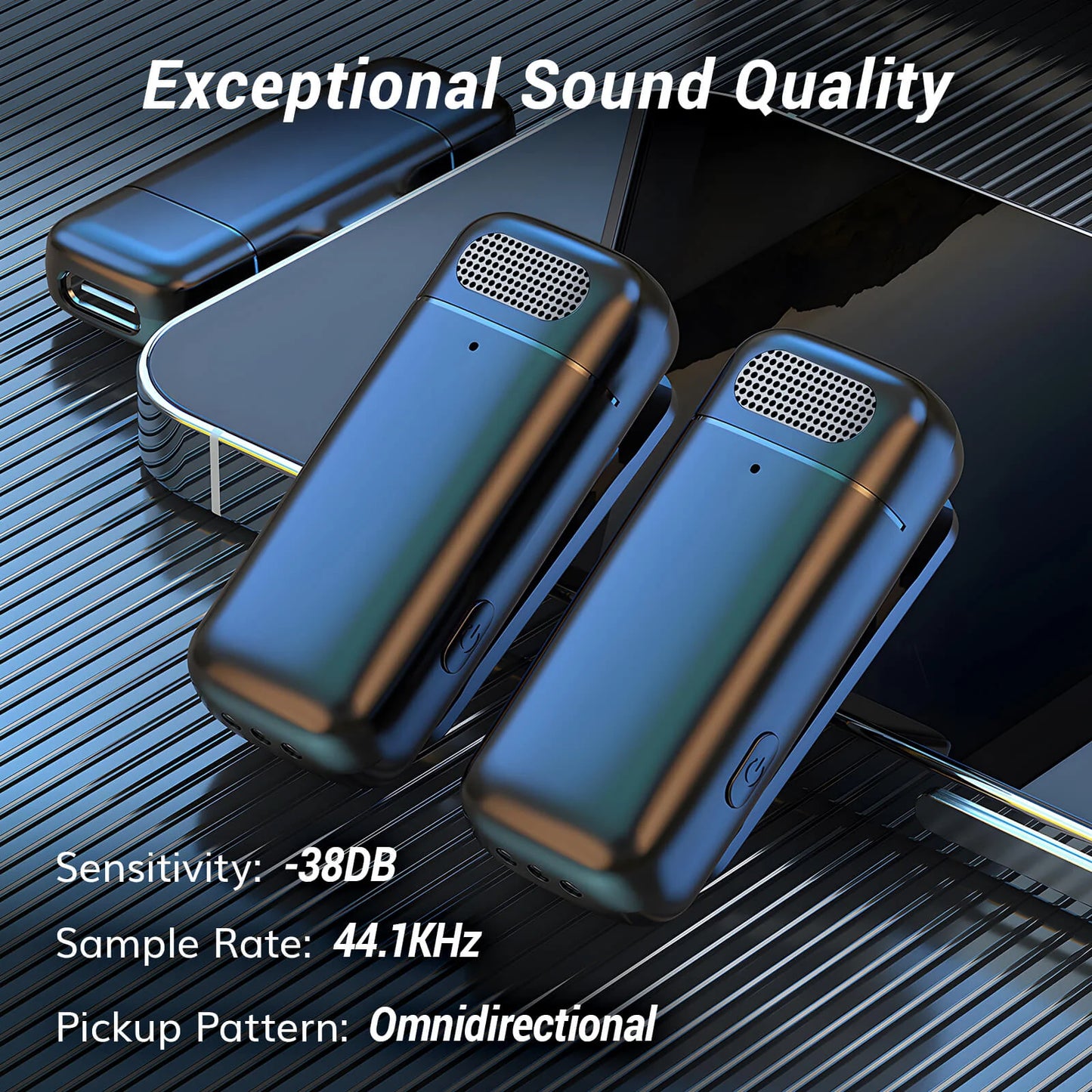 TONOR 無線領夾式 麥克風 適用於 iPhone/iPad/Android 手機