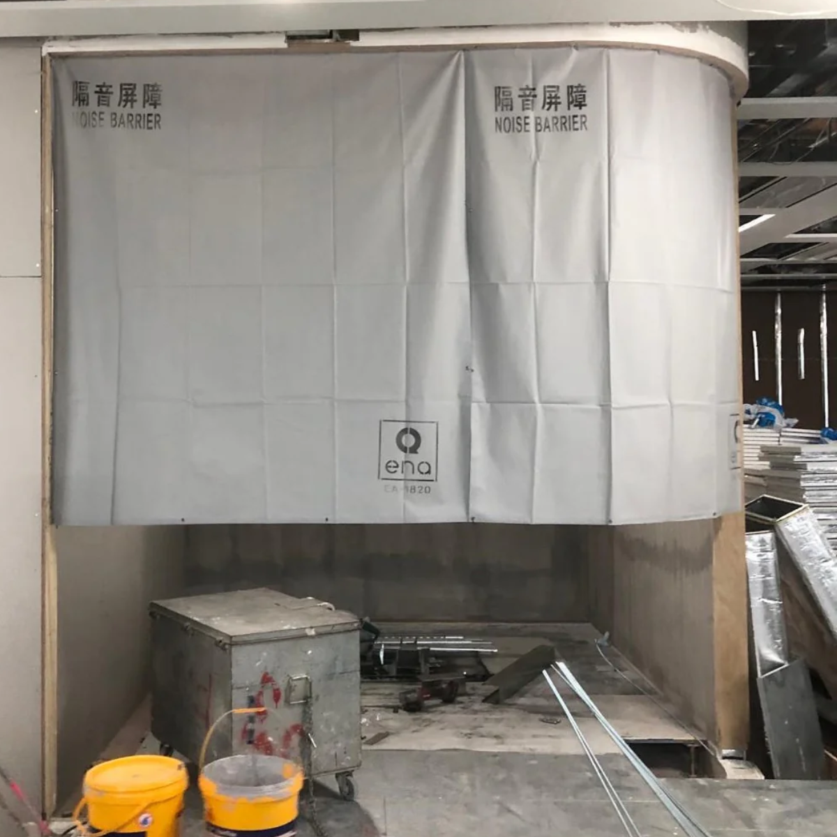 工程隔音布【香港SGS認證】地盤防音布 帆布隔音屏障