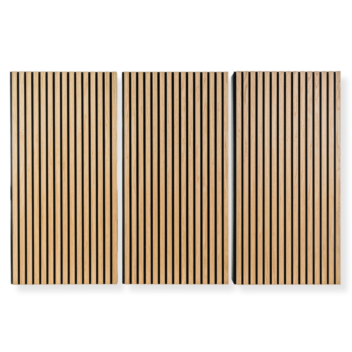Wooden slat acoustic panels, oak Acoustic panels