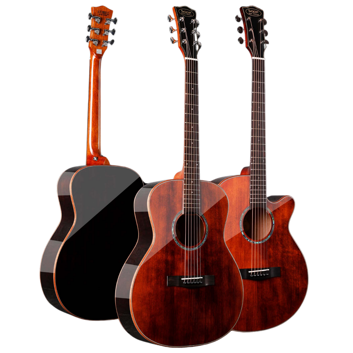 40 inch Sqoe Solid Top Acoustic Guitar S200C-FG