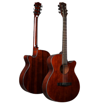 40 inch Sqoe Solid Top Acoustic Guitar SQ-EC-FGS