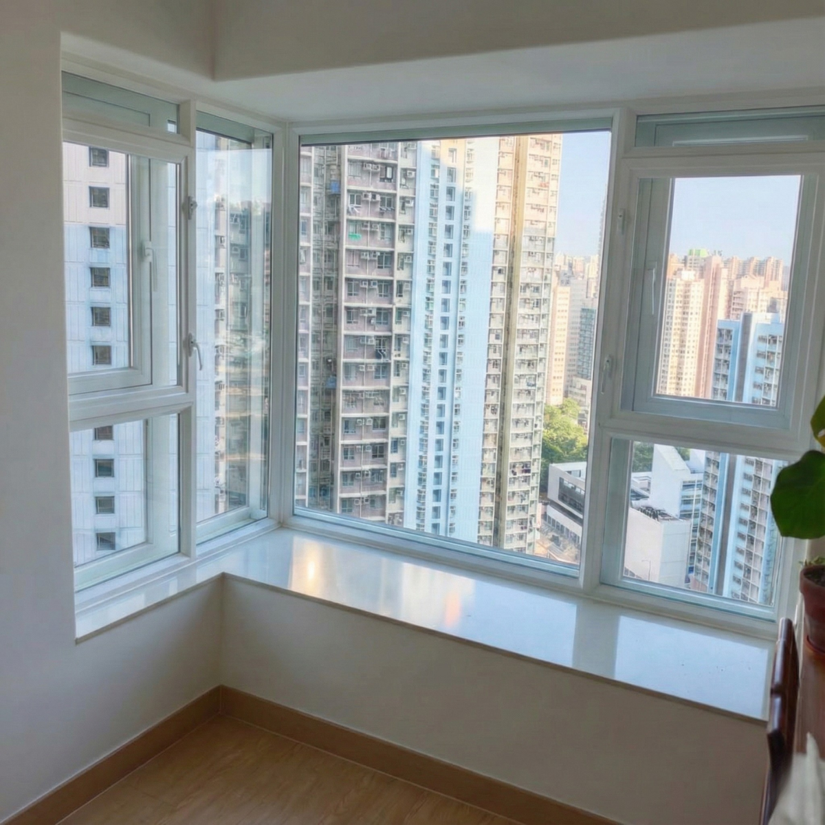 隔音窗 (室內玻璃) 雙層中空，落地鋁窗，香港公司