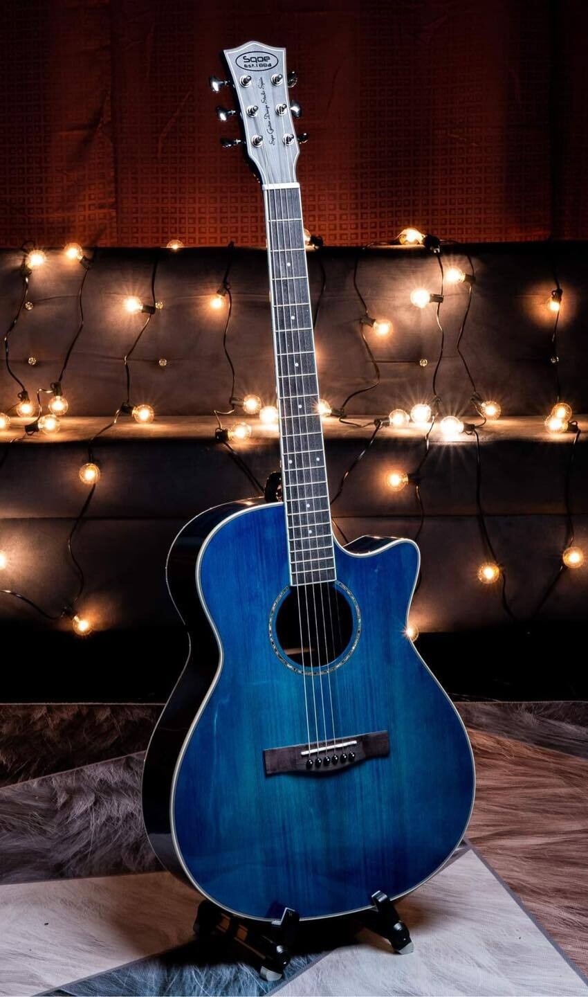 2022 Featured 40 Inch Pine Ancient Spanish Handmade SQOE Bakelite Guitar