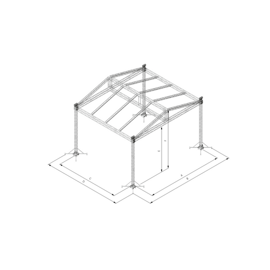 Stage Truss Roof Truss System ROOF 2 12x10m 