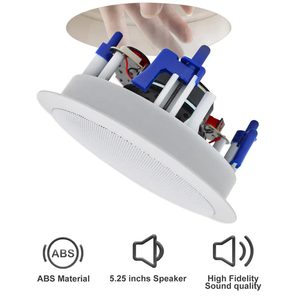 Herdio 5.25" Bluetooth ceiling speaker 600W two-channel HCS4-528BTX2 (two pairs)