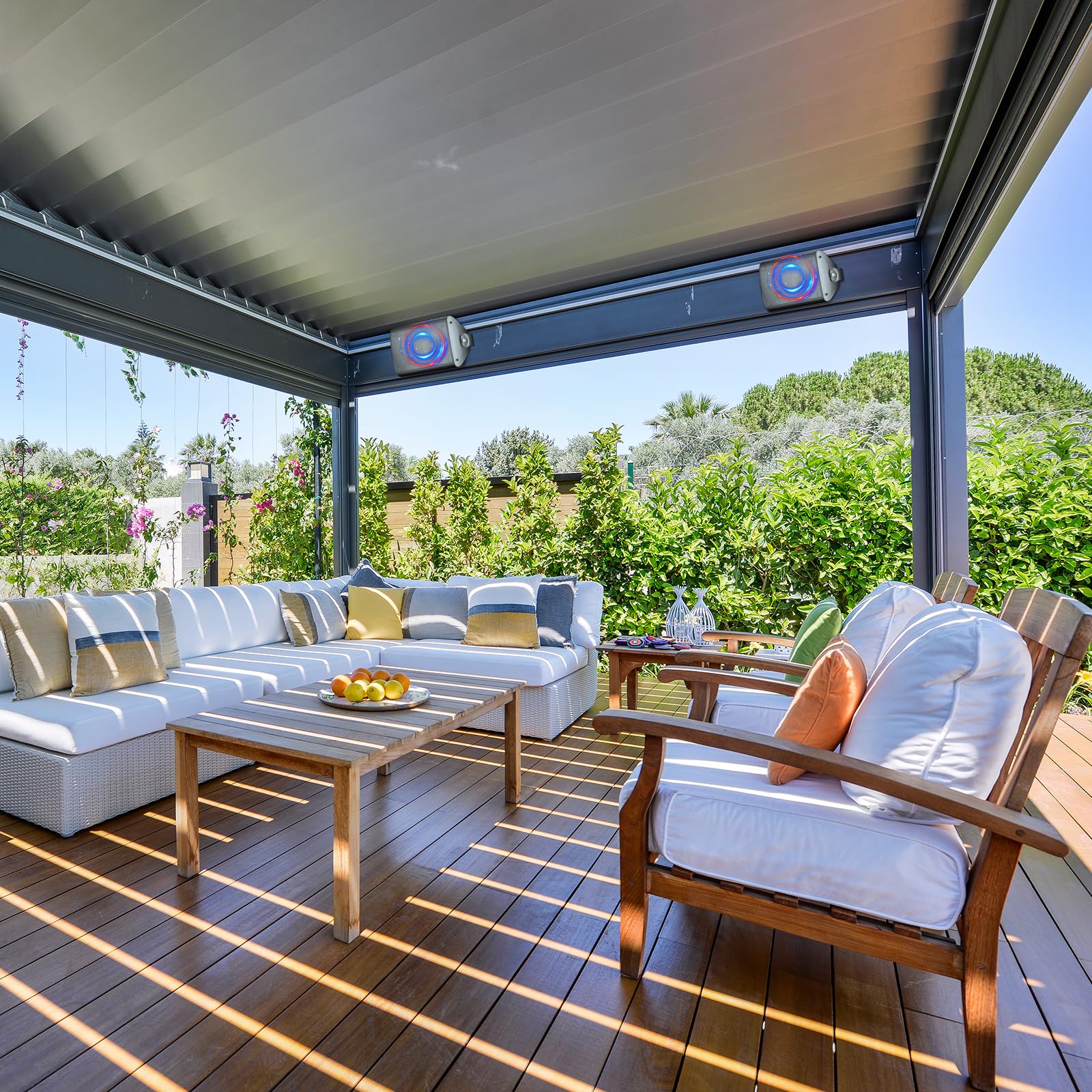 Outdoor Speakers Pergola Pergola Speakers Herdio 400W Inch Passive