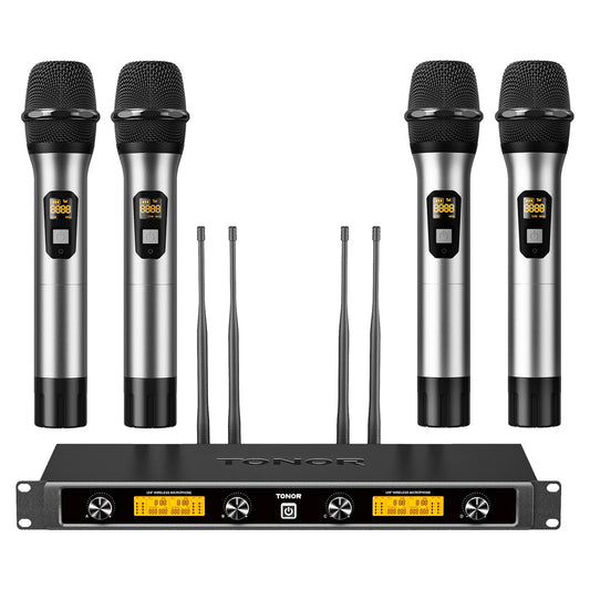 TONOR TW-840 four wireless microphones