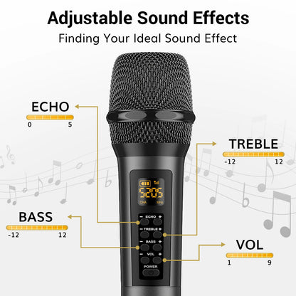 TONOR TW515 wireless microphone (with treble/bass/echo)