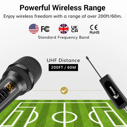 TONOR TW515 wireless microphone (with treble/bass/echo)