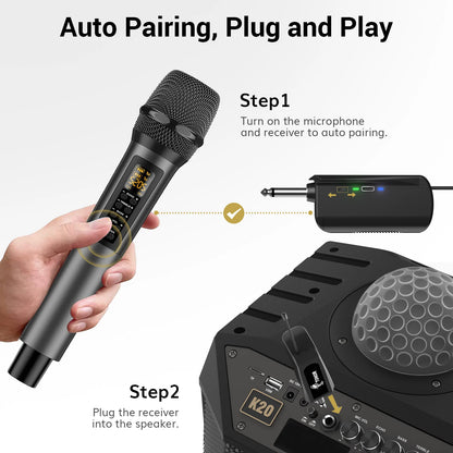 TONOR TW515 wireless microphone (with treble/bass/echo)
