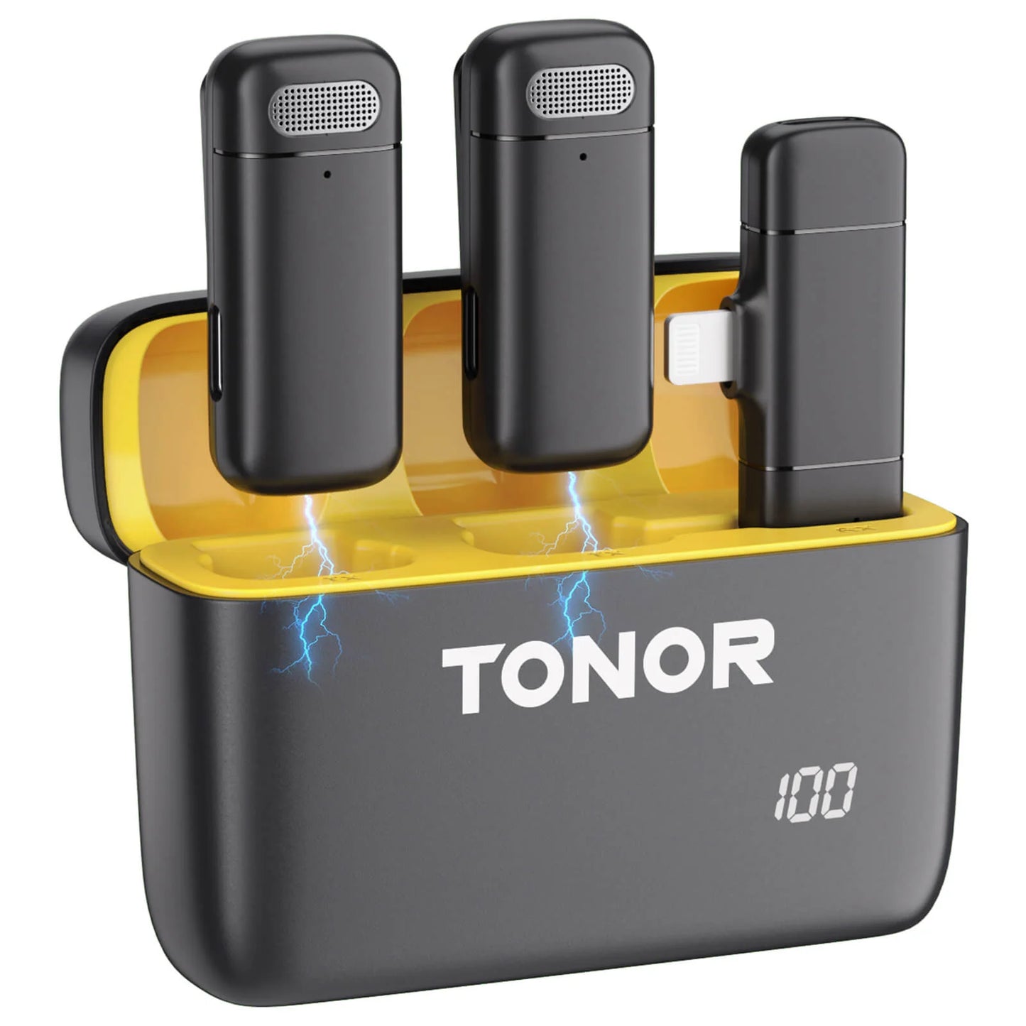 TONOR wireless lavalier microphone is suitable for iPhone/iPad/Android mobile phones