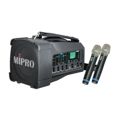 Mipro MA-100D 迷你無線喊話器+ ACT-58H 雙無線咪