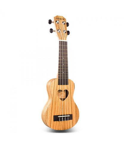 21 inch ANDREW\heart-shaped MINI UKULELE