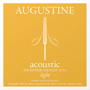 100%美國製造 Augustine 鋼線結他套弦 Acoustic Light Phosphor Bronze 12-53