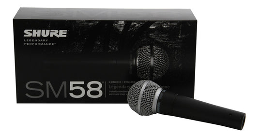 Shure SM58 dynamic microphone peak microphone